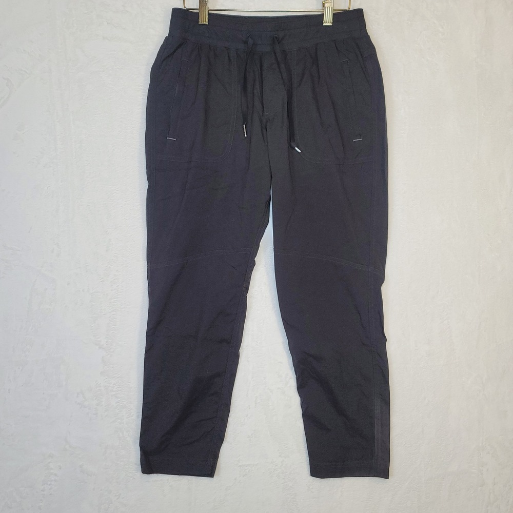L L Bean Y2K Athleisure Joggers Activewear Black Minimalist Preppy Size SP 28x25